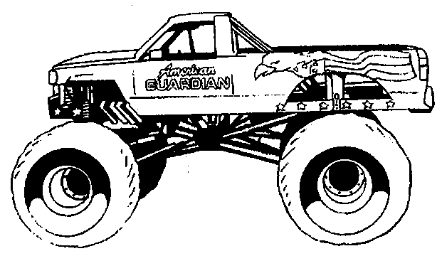 Kids N Fun Coloring Page Monster Trucks Monster Trucks Monster Truck Coloring Pages M