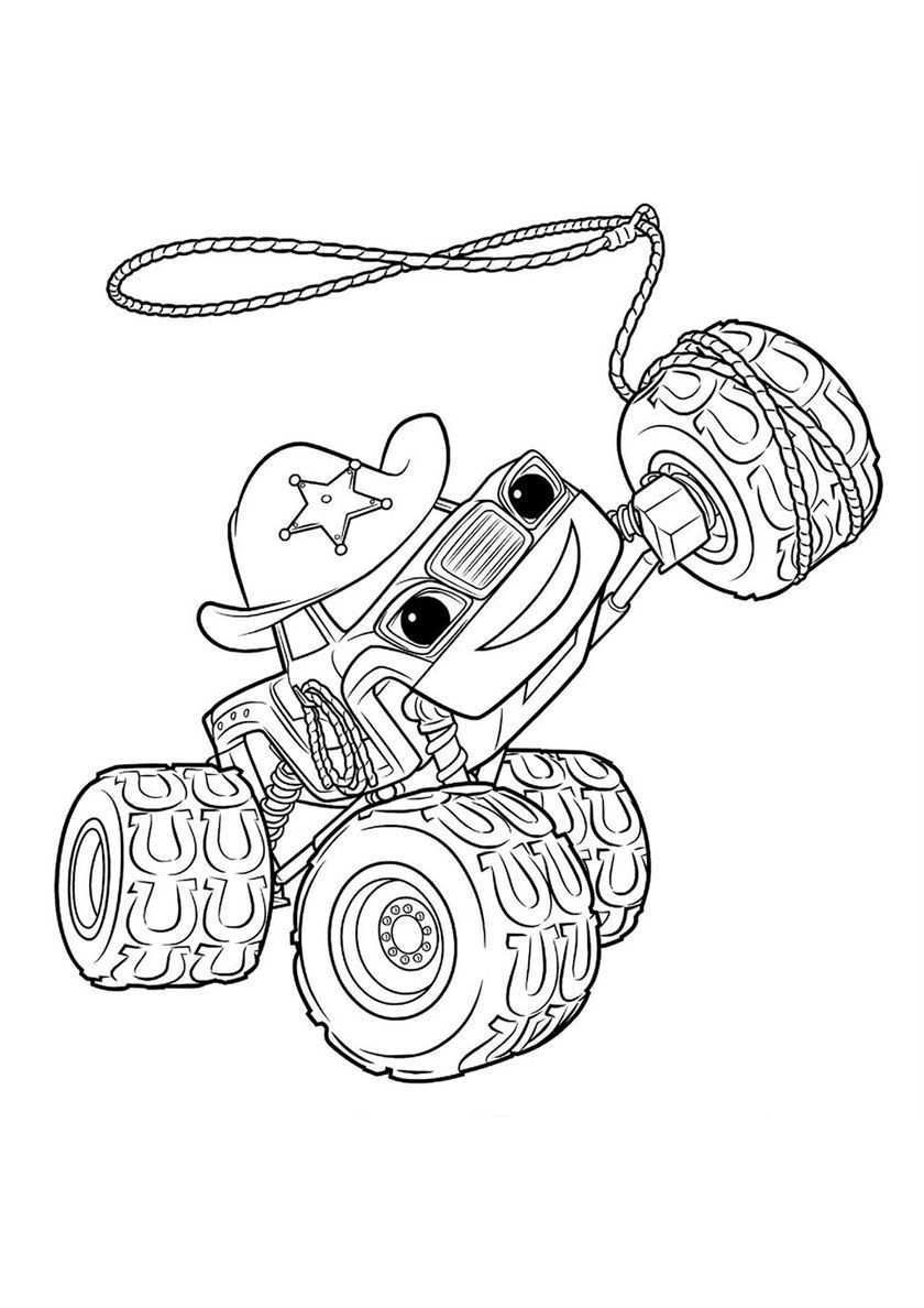 Blaze Monster Truck Coloring Pages Starla With Images Monster Truck Coloring Pages Ca