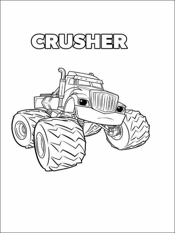 Blaze And The Monster Machines Coloring Pages 11 Wallpaper Kleurplaten Kleurboek Knut