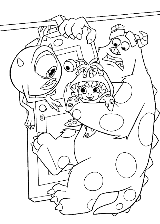 Monsters Inc Coloring Pages Disney Coloring Pages Monster Coloring Pages Cartoon Colo