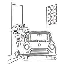 Mr Bean Coloring Pages Mr Bean S Car Cars Coloring Pages Coloring Pages Color