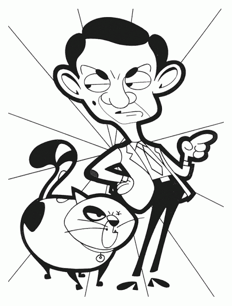 Mr Bean To Print For Free Mr Bean Kids Coloring Pages Mr Bean Coloring Pages Books 10