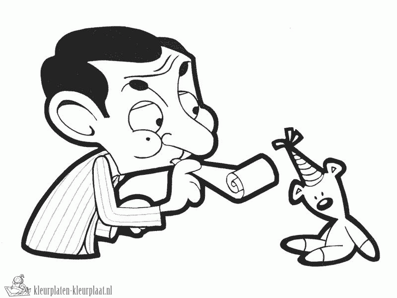 19222 Mr Bean Kleurplaat Gif 800 600 Cartoon Coloring Pages Cartoon Artist Coloring P