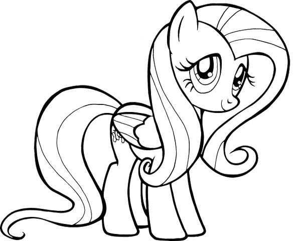 Fluttershy My Little Pony Coloring Page My Little Pony Coloring My Little Pony Drawin
