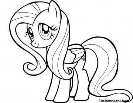 Printable My Little Pony Friendship Is Magic Fluttershy Coloring Pages Printable Colo