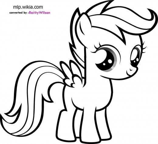 Scootaloo Coloring Pages My Little Pony Image Taken From My Little Pony Coloring Page