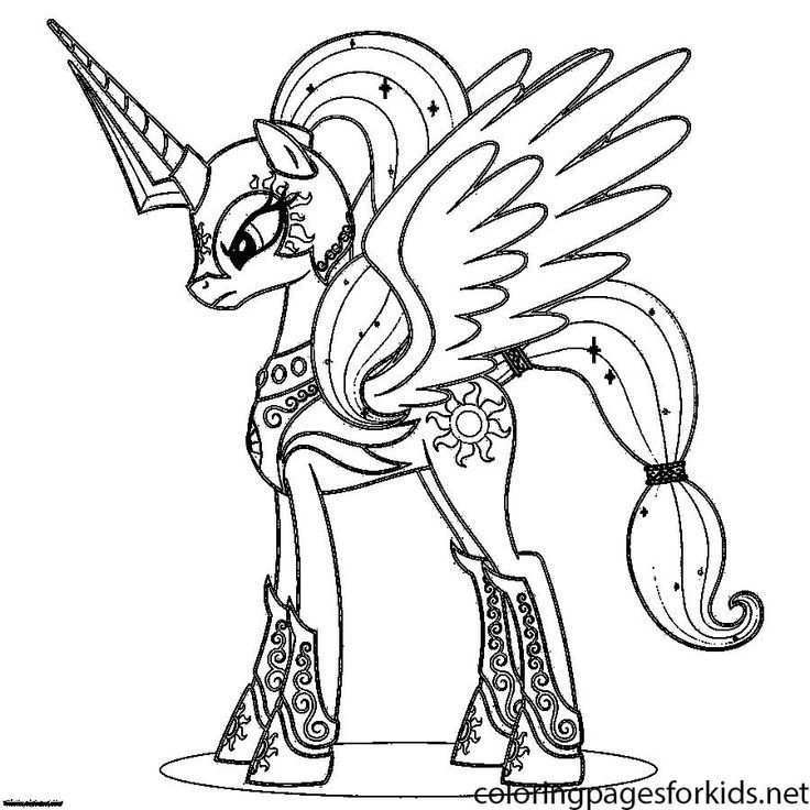 My Little Pony Coloring Pages Princess Celestia Baby Princess Coloring Pages My Littl