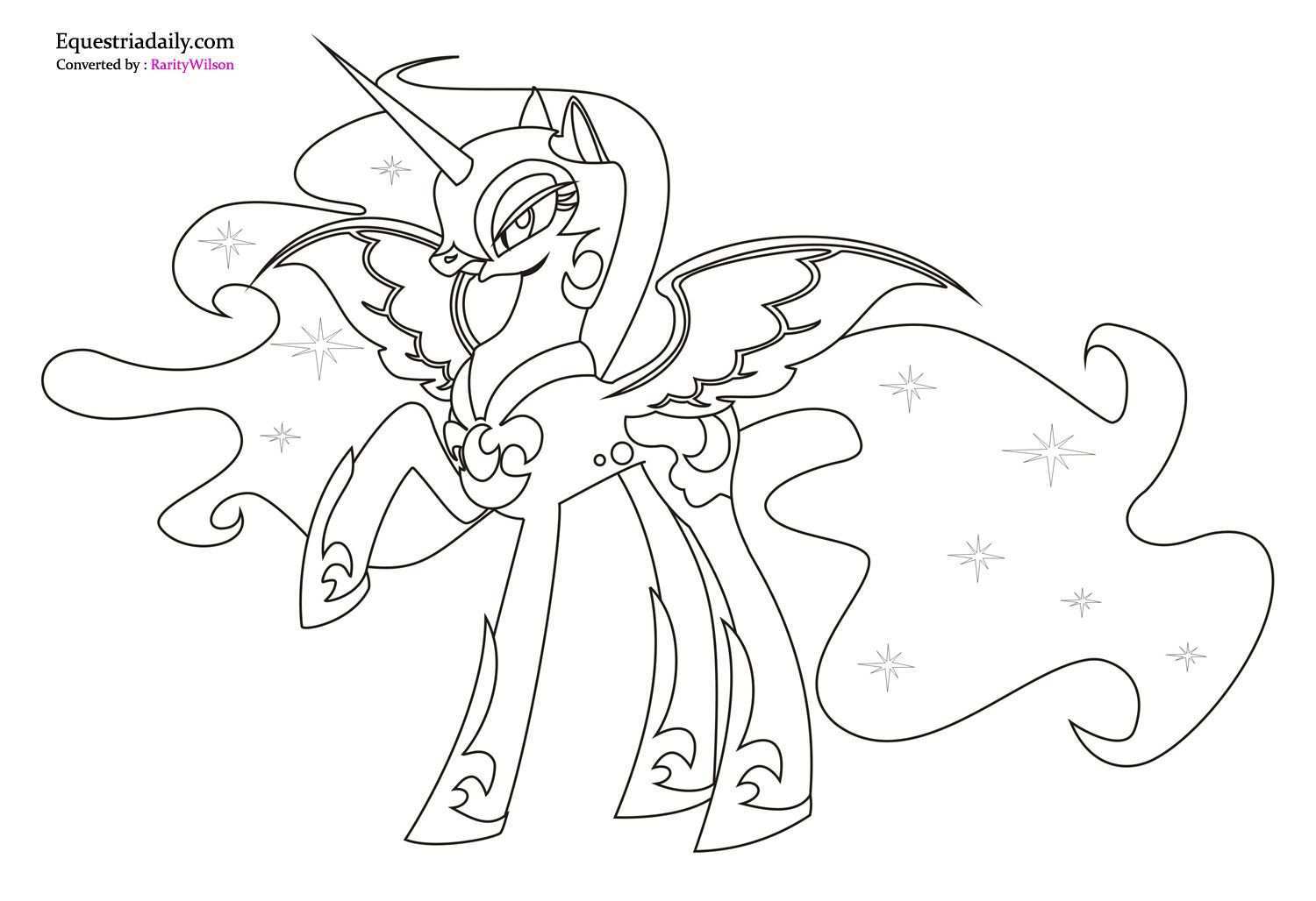 My Little Pony Nightmare Moon Coloring Pages Jpg 1500 1028 Moon Coloring Pages My Lit