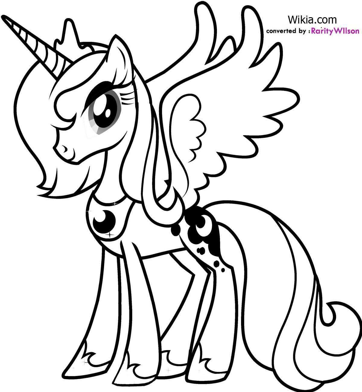 My Little Pony Princess Luna Coloring Sheets My Little Pony Coloring My Little Pony P