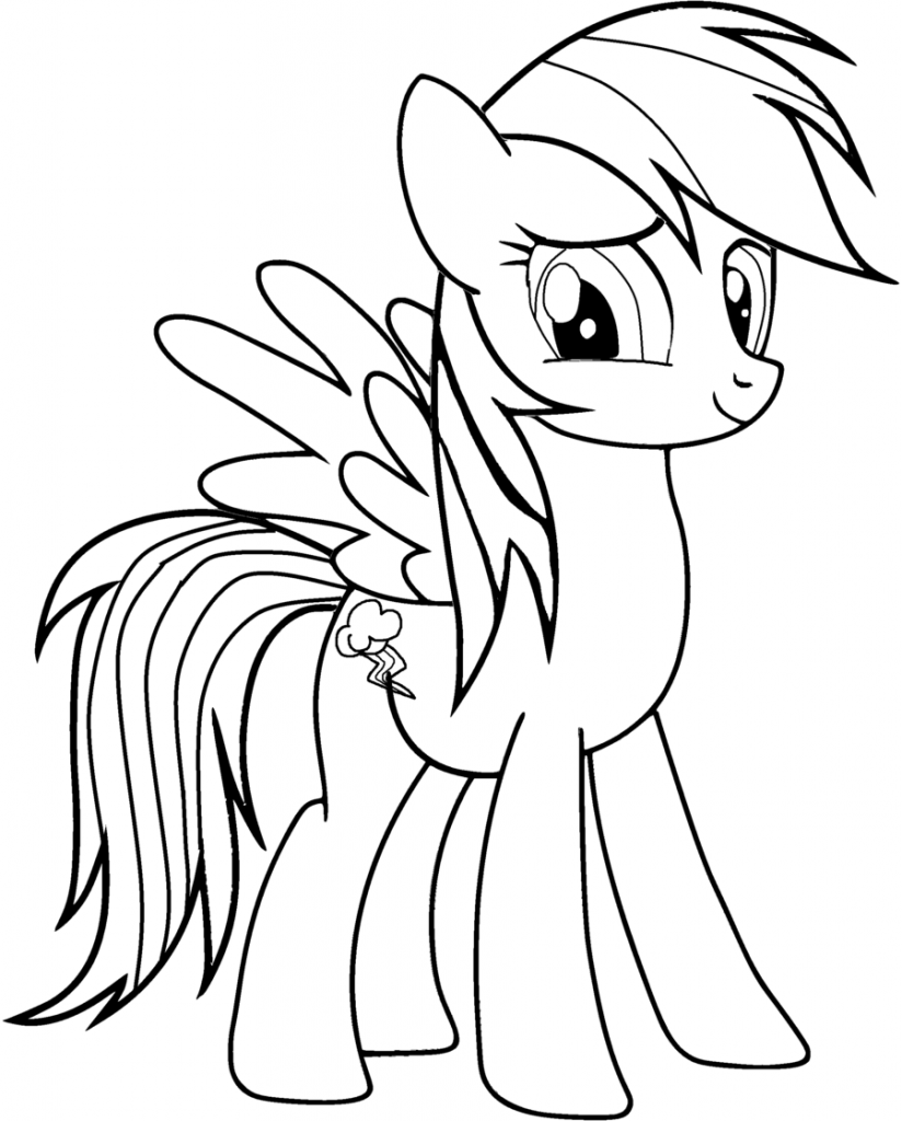 Rainbow Dash Coloring Pages Best Coloring Pages For Kids Horse Coloring Pages My Litt