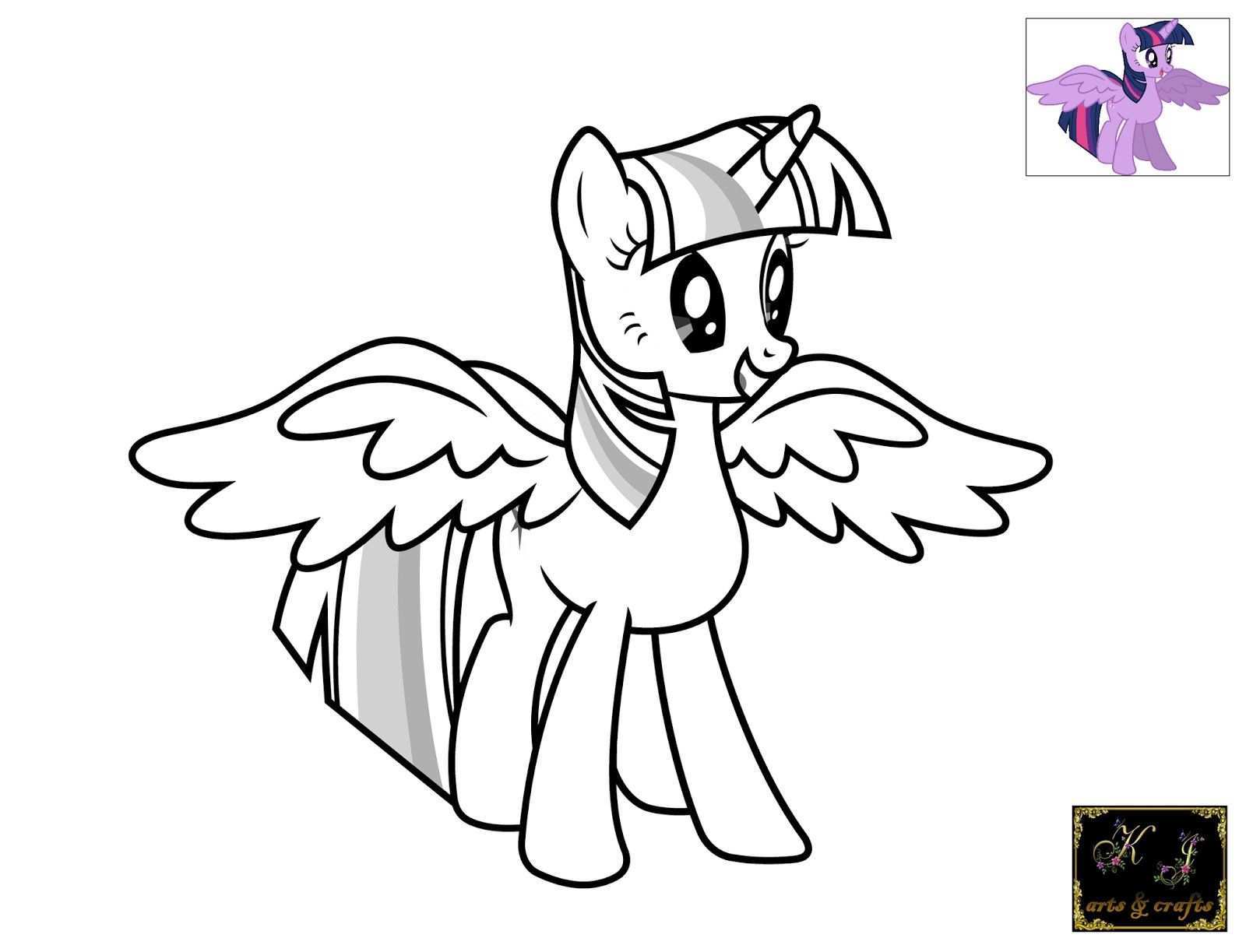 My Little Pony Coloring Pages Twilight Sparkle With Wings Free My Little Pony Coloring Animal Coloring Pages Pony Drawing