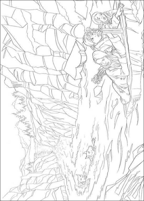 Kleurplaat Narnia The Chronicles Of Narnia Ontsnapping Bij De Waterval Coloring Pages