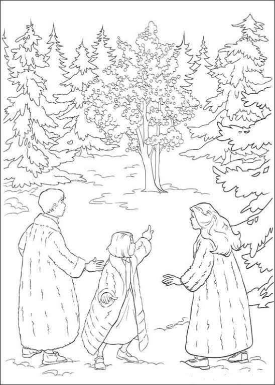 Coloring Page Narnia The Chronicles Of Narnia Peter Lucy Susan Forest Coloring Pages