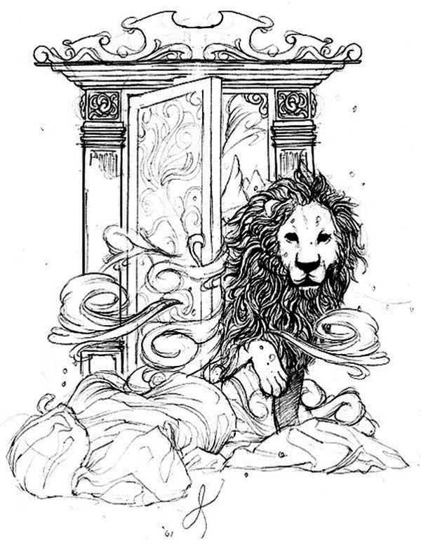 Aslan Come Out From Narnia Chronicles Of Narnia Coloring Page Tekenen