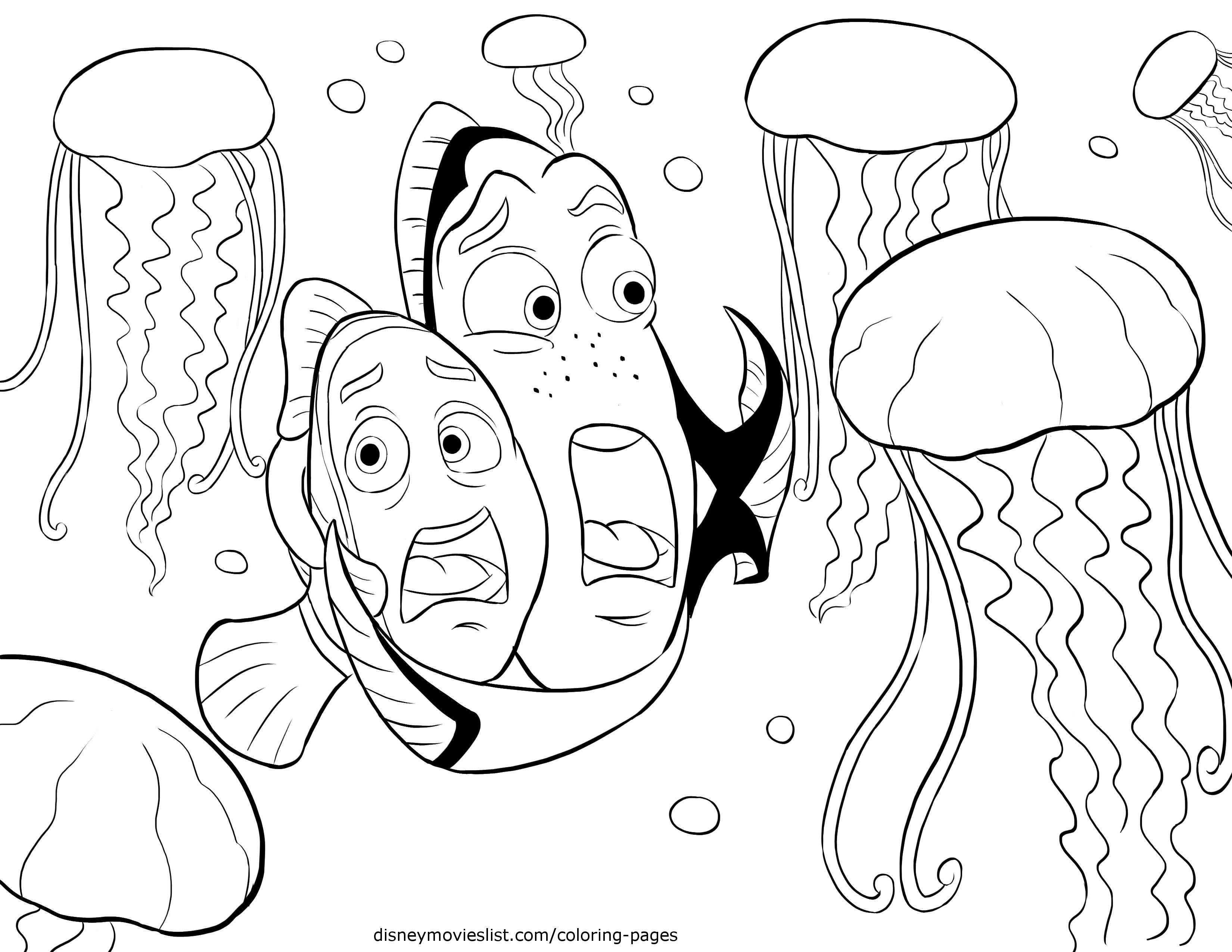 Disney S Finding Nemo Coloring Pages Sheet Free Disney Printable Kleurplaten Barbie