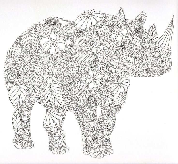 Neushoorn Animal Coloring Pages Elephant Coloring Page Coloring Books