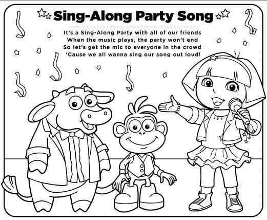 Have Your Kids Color And Sing With Dora Nickjr