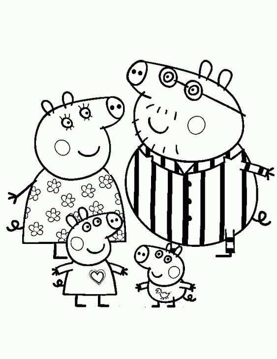 Pin By Sanne Wijnen Vercoulen On Kleurplaten Peppa Pig Colouring Peppa Pig Coloring P