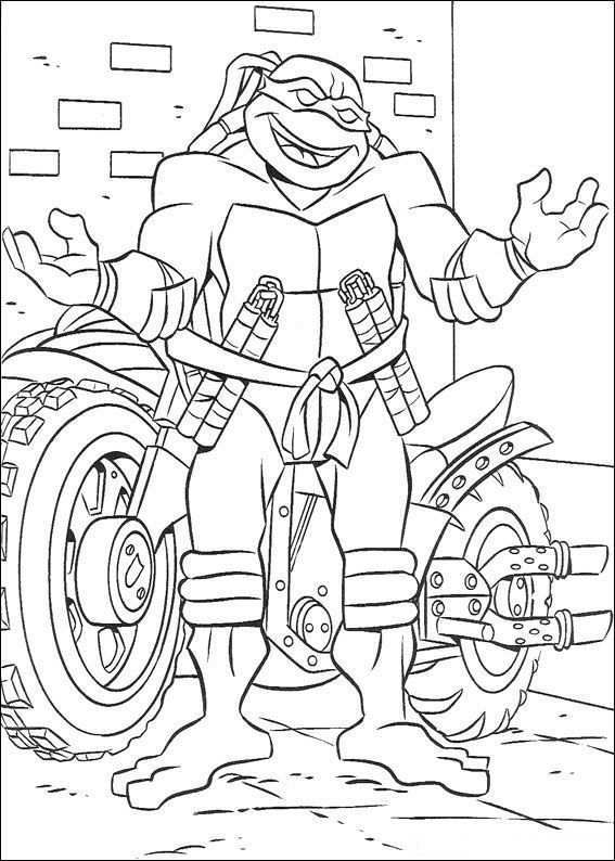 Kids N Fun Coloring Page Ninja Turtles Ninja Turtles Turtle Coloring Pages Cartoon Co