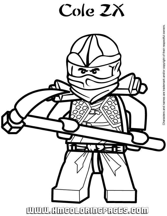 Ninjago Cole Zx Coloring Page Http Designkids Info Ninjago Cole Zx Coloring Page Html