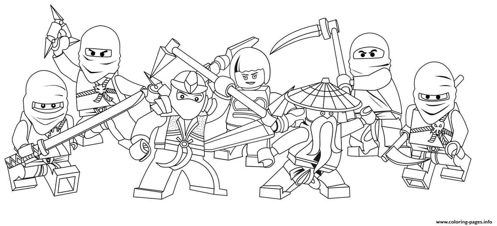 Print Characters Of Ninjago Secc8 Coloring Pages Ninjago Coloring Pages Lego Coloring
