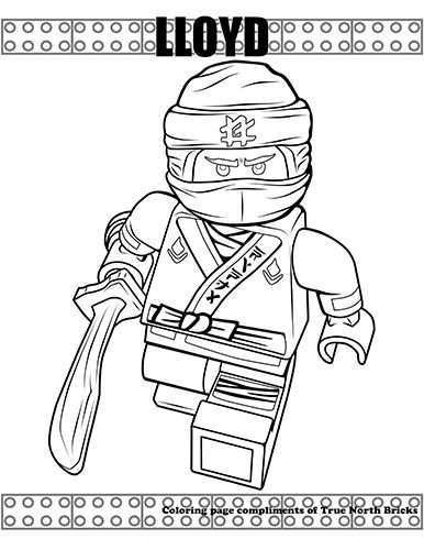 Coloring Page Ninja Lloyd True North Bricks Lego Movie Coloring Pages Lego Coloring P