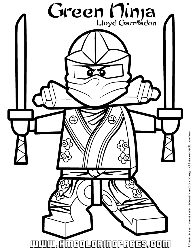 Ninjago Green Ninja Lloyd Garmadon Coloring Page Gif 670 867 Ninjago Ausmalbilder Aus