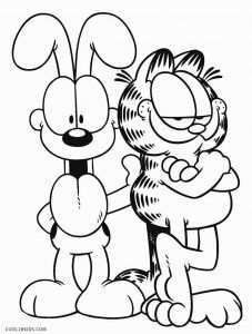 Garfield And Odie Coloring Pages Cartoon Coloring Pages Cute Coloring Pages Disney Coloring Pages