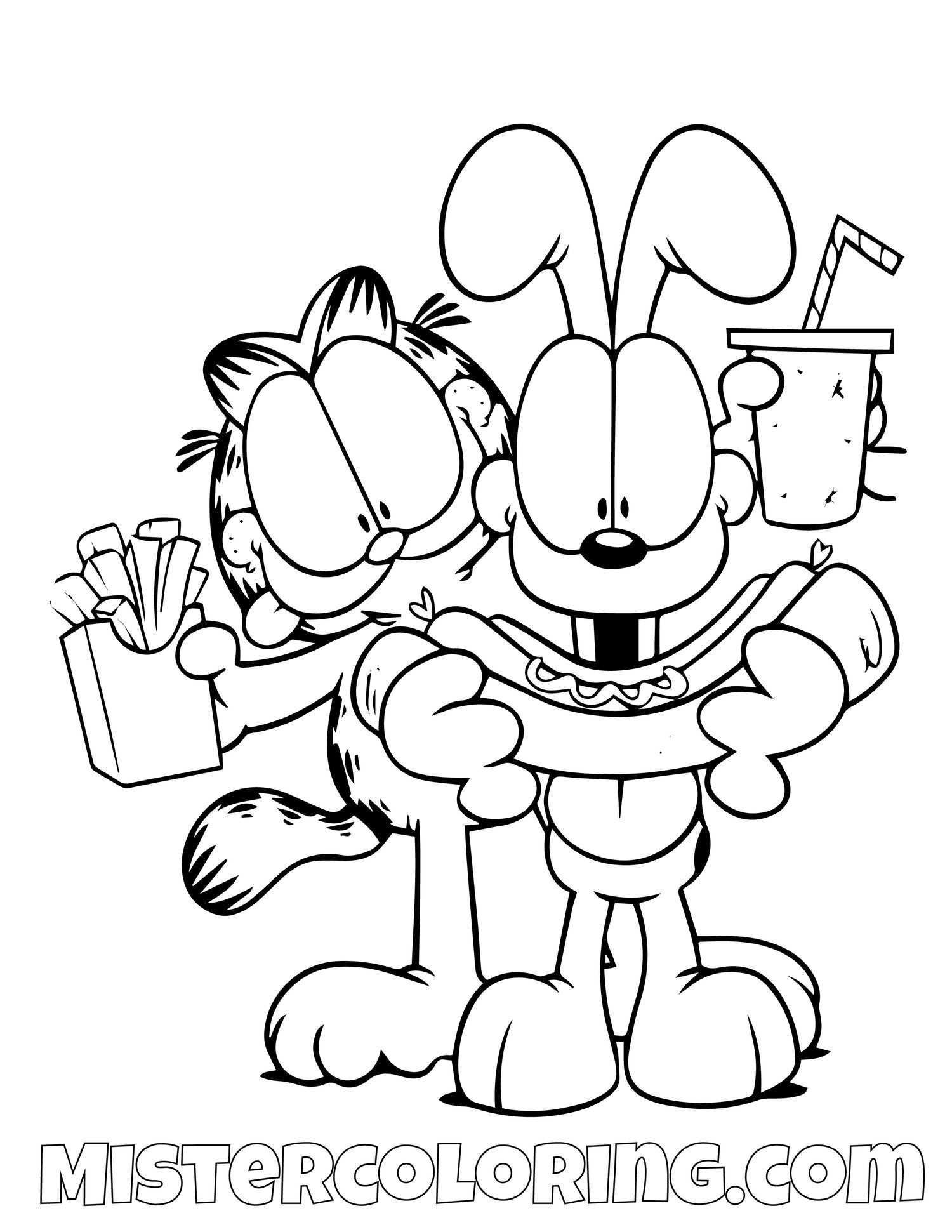Garfield Coloring Pages For Kids Mister Coloring Kleurplaten Kunst Ideeen Kleuren