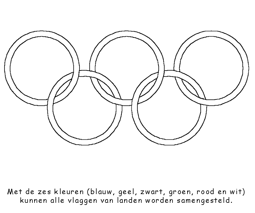 Sport Kleurplaat Olympische Spelen Ringen Olympische Spelen Ring Spel