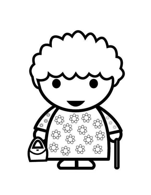 Coloring Page Grandmother Coloring Pages Free Coloring Sheets Color