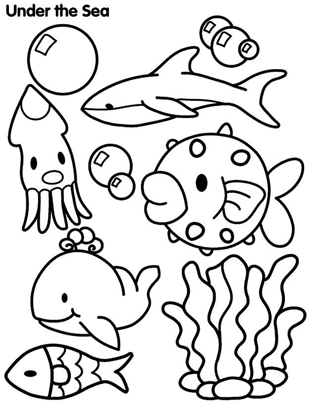 Undersea Creatures On Crayola Com Gratis Kleurplaten Kinderkleurplaten Kleurplaten