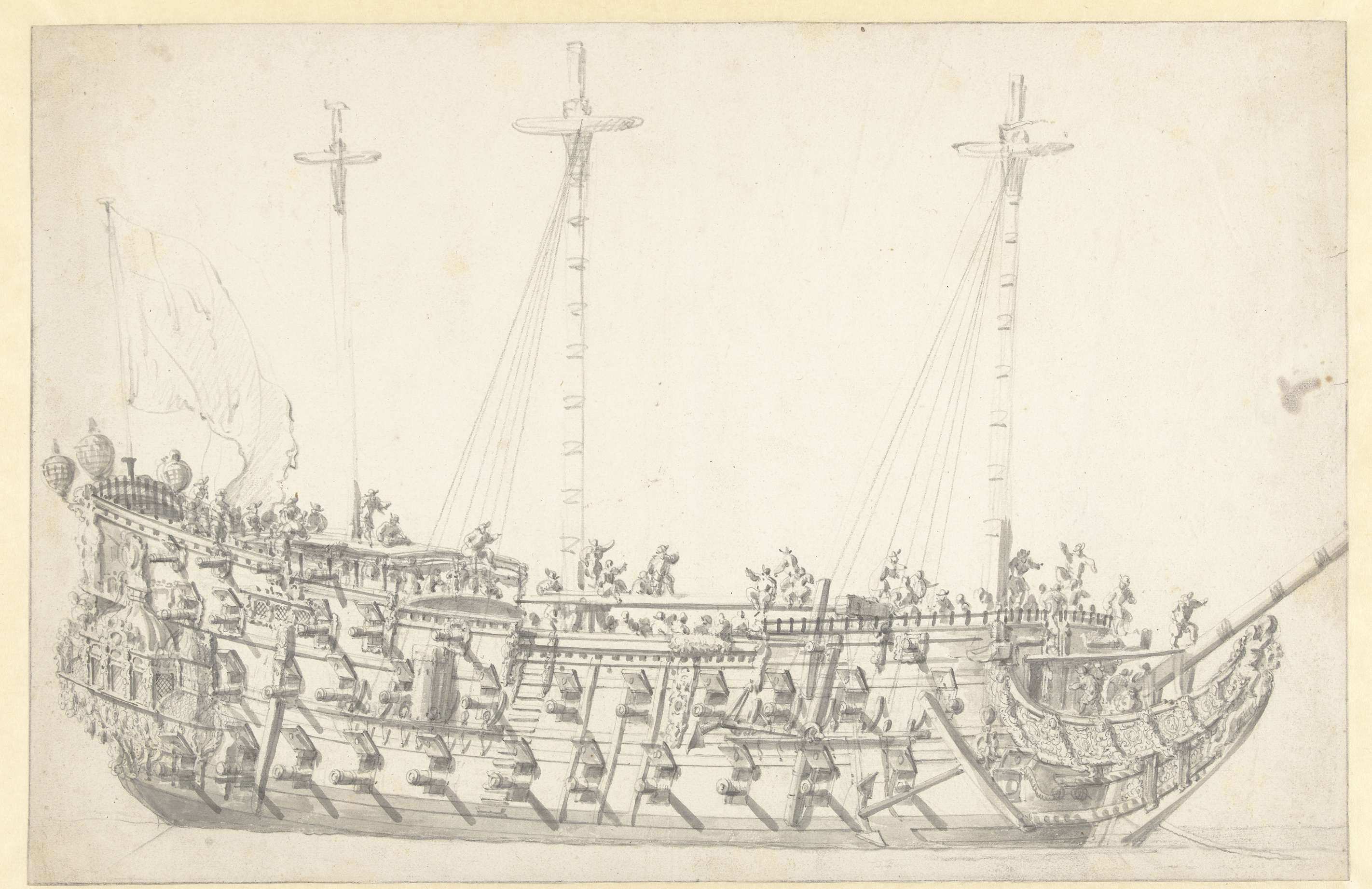 Oorlogsschip Willem Van De Velde I 1622 1707 Rijksmuseum Zeilschepen Schepen Tallships