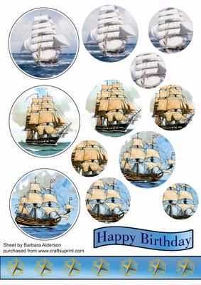 Ahoy There On Craftsuprint Designed By Barbara Alderson Three Sailings Ships Use Them Singly Or Together On A Card Pyramid Shee Kaarten 3d Kaarten Schepen