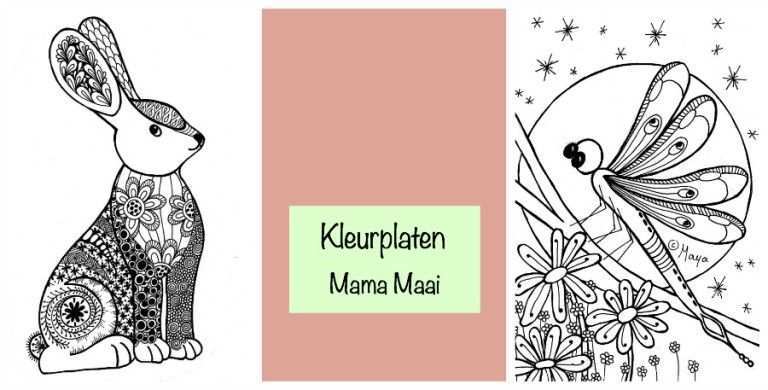 Gelukspoppetjes Maken Mama Maai Kleurplaten Kunst Kinderen Kleurboek