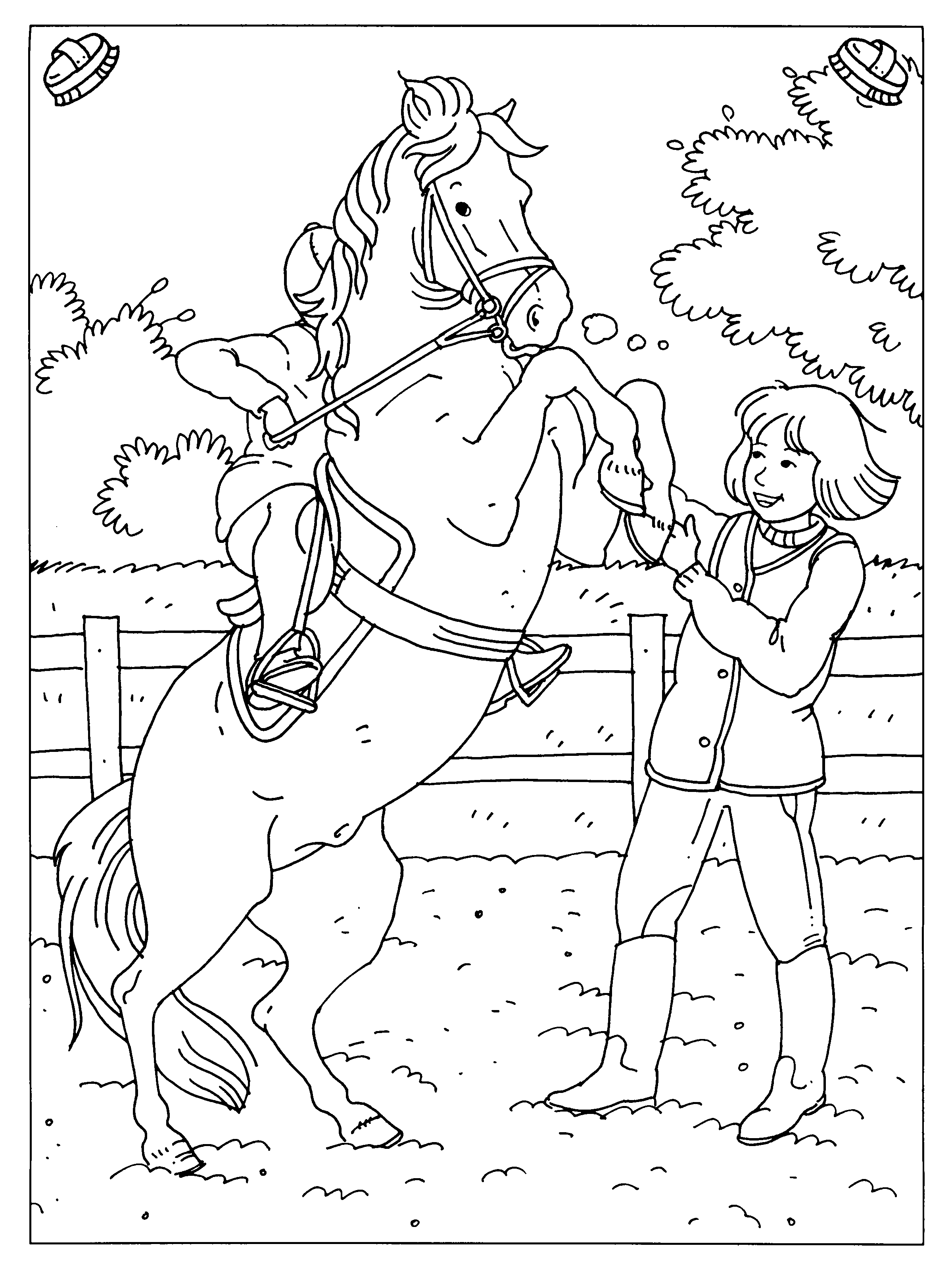 Paard 01 16 Png 2400 3200 Horse Coloring Pages Horse Coloring Coloring Pages