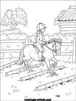 Coloriages D Equitation Kleurplaten Paard Knutselen Voor Kinderen