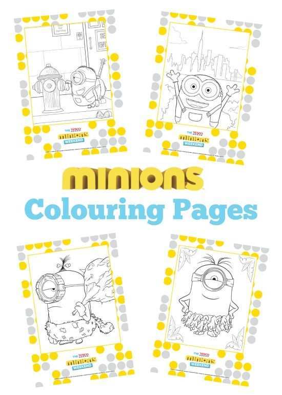 Free Minions Colouring Book And Other Minion Freebies Minion Craft Coloring Books Min