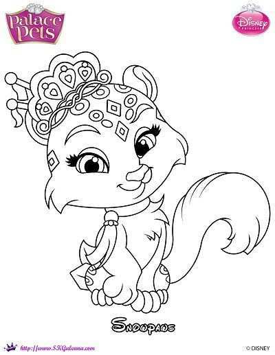 Snowpaws Princess Palace Pets Coloring Page Free Coloring Pages Disney Coloring Pages