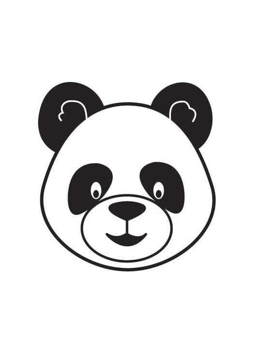 Coloriage Tete De Panda Images Pour L Ecoles Et L Education Dessins Et Photos Educati