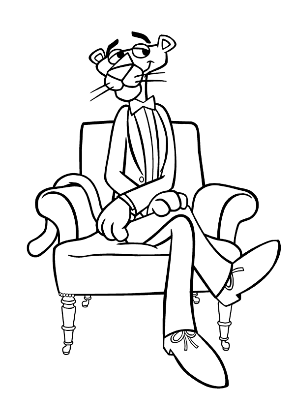 Pink Panther Kleurplaat Pink Panther Cartoon Cartoon Coloring Pages Coloring Pages