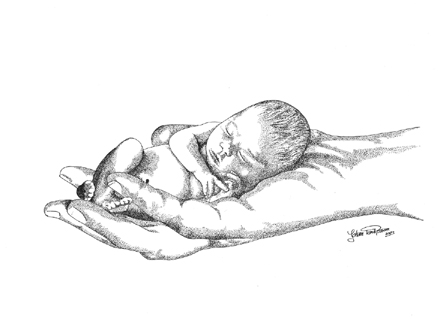 Just A Note Parel In Gods Hand Baby Kunst Kunst Schetsen Baby Tekening