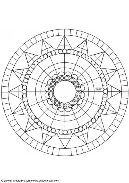 Kleurplaat Mandala 1502x Afb 4497 Mandala Kleurplaten Kunst Patronen Mandala