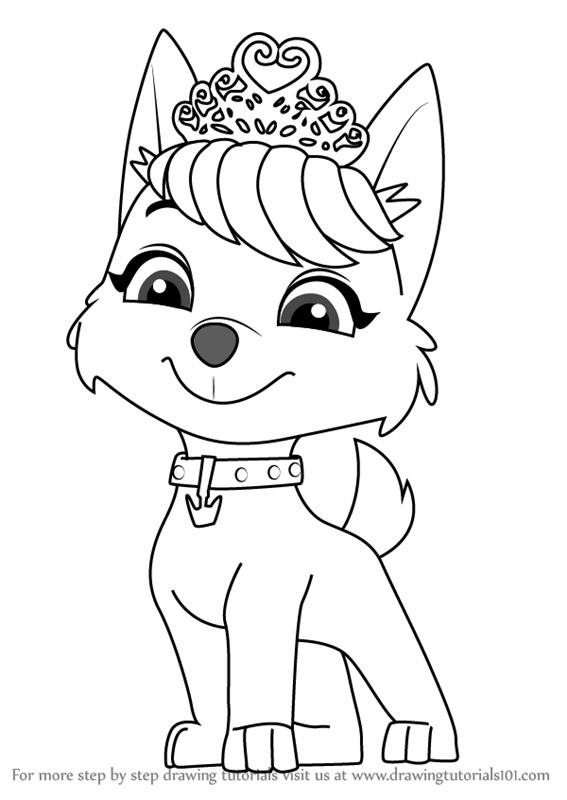 Learn How To Draw Sweetie From Paw Patrol Paw Patrol Step By Step Drawing Tutorials P