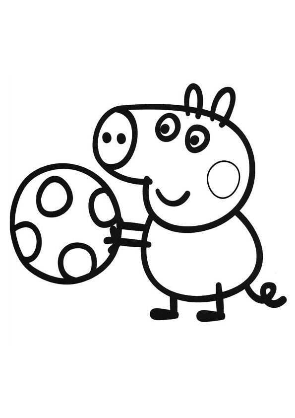 Peppa Pig Coloring Pages 3 Jpg 595 842 Pixels Birthday Party Pinterest Peppa Pig Colo