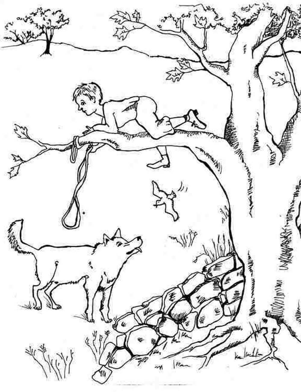 Peter And The Wolf Coloring Pages Jpg 1000 1300 Wolf Colors Homeschool Music Coloring