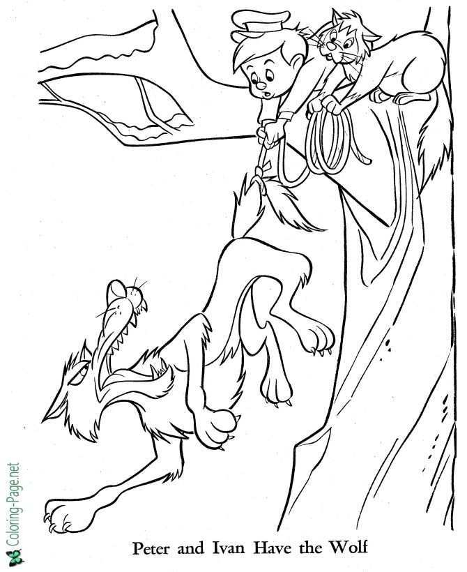 Peter And The Wolf Coloring Pages Fairy Tale Free Coloring Pages Wolf Colors Coloring