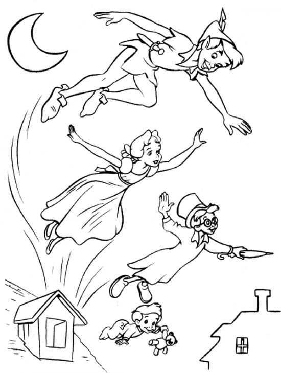 Peter Pan Coloring Page Letscolorit Com Kleurplaten Peter Pan Disney Kleurplaten Voor Kinderen