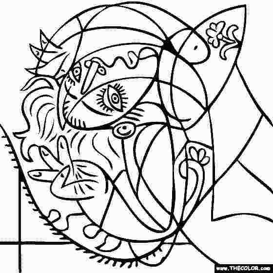 Pablo Picasso Coloring Pages 199 Best Images About Kunstenaars Kleurplaten On Colorin