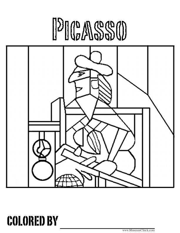 Coloring Pages Art Picasso Coloring Kids Art Projects Picasso Art
